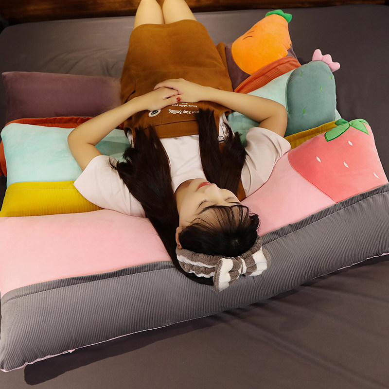 水果长条女生睡觉夹腿抱枕靠垫床头头枕床上靠垫