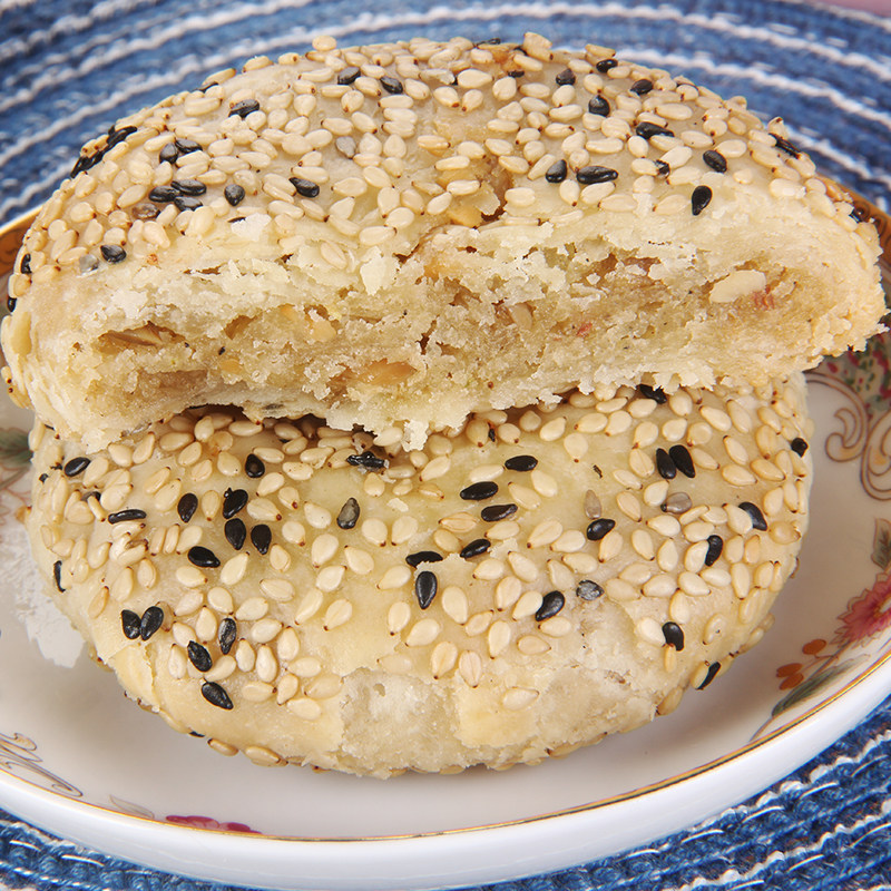 乐至6只椒盐月饼中秋糕点千层特产酥饼麻酥传统糕点