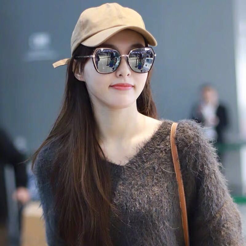 唐嫣明星同款墨镜女圆脸显瘦偏光太阳眼镜女韩版潮菲格拉慕太阳镜