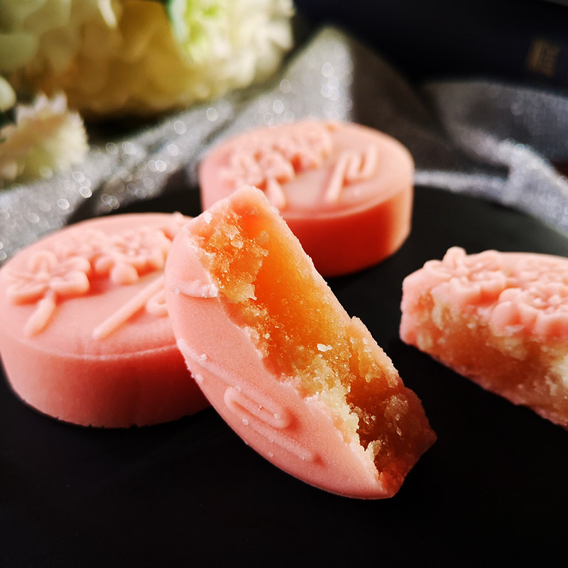 日式ins网红月饼 中秋节月饼礼盒 桃山皮和果子月饼 散装月饼定制