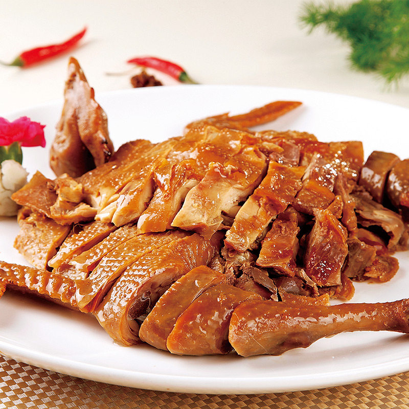 九多肉多五香烧鸡整只840g河南特产道口风味开袋即食真空手撕熟食