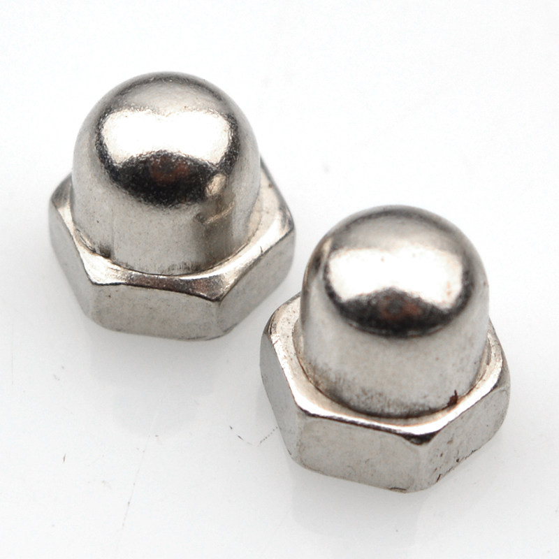 yqhf宇启恒飞铁镀镍盖型螺母盖形带帽半圆圆球螺帽螺母