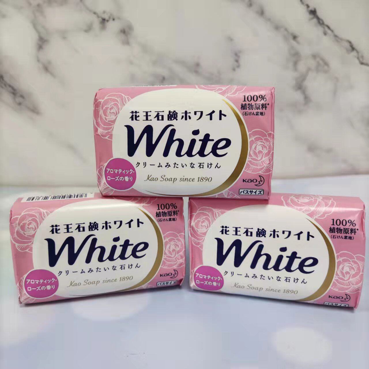 日本花王清洁毛孔保湿润肤一皂多用清爽留香香皂