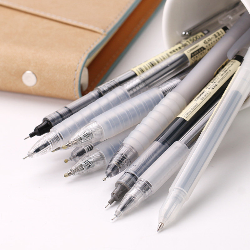 点石黑色专用考试学生笔芯签字笔签字小蛮腰中性笔中性笔