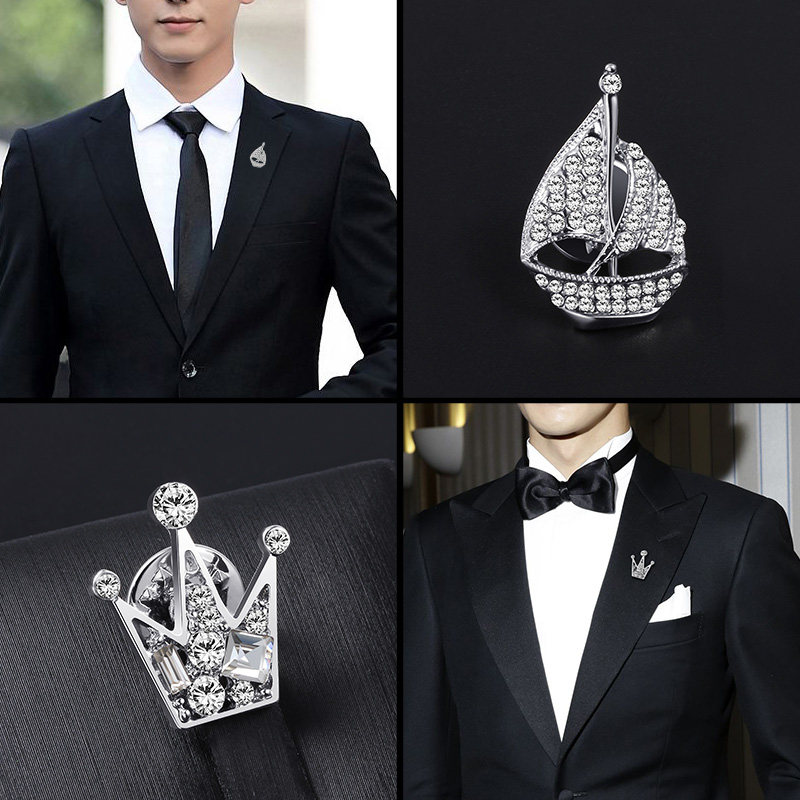 胸针男士领针西服大衣胸花西装外套胸针女配饰日韩版潮流英伦西装