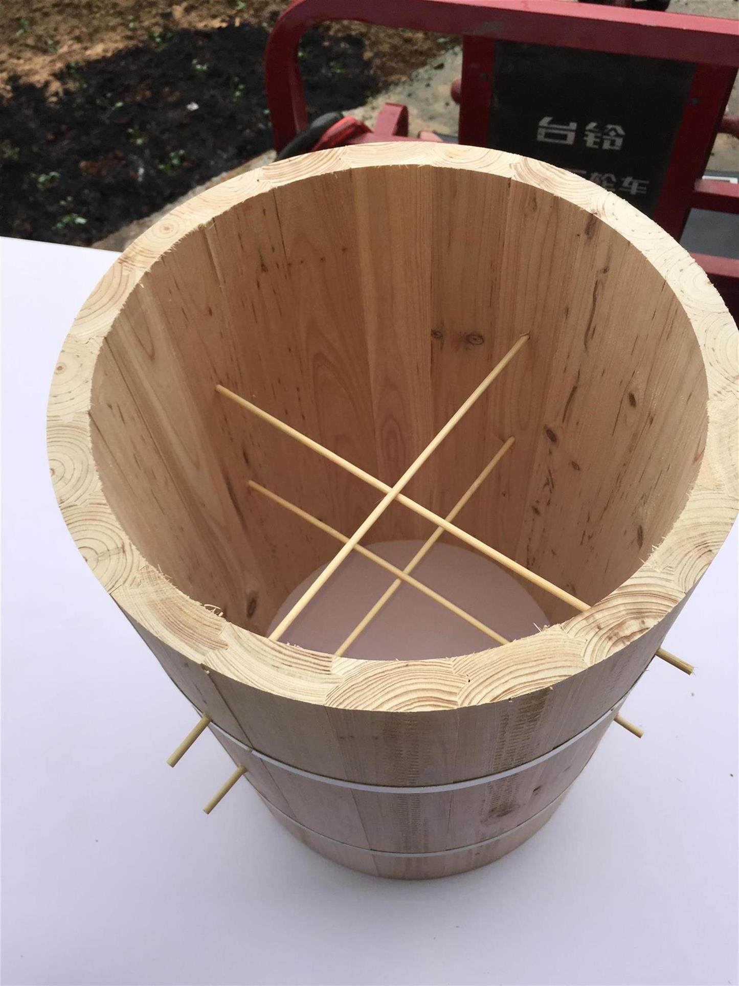 圆格子蜂箱中蜂土养圆桶分蜂收蜂桶蜜蜂野生养殖杉木制作五套包邮