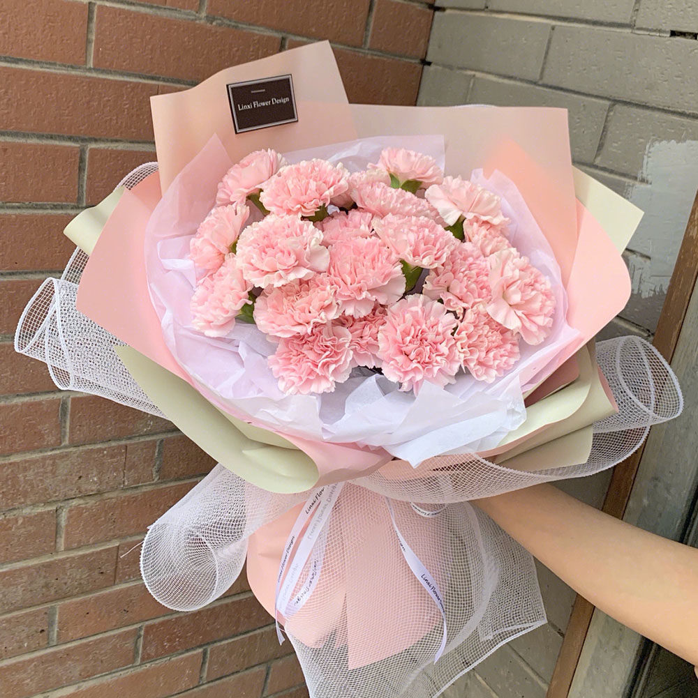 玉林陆川县鲜花速递生日妈妈康乃馨花束鲜花店同城送花鲜花速递同城