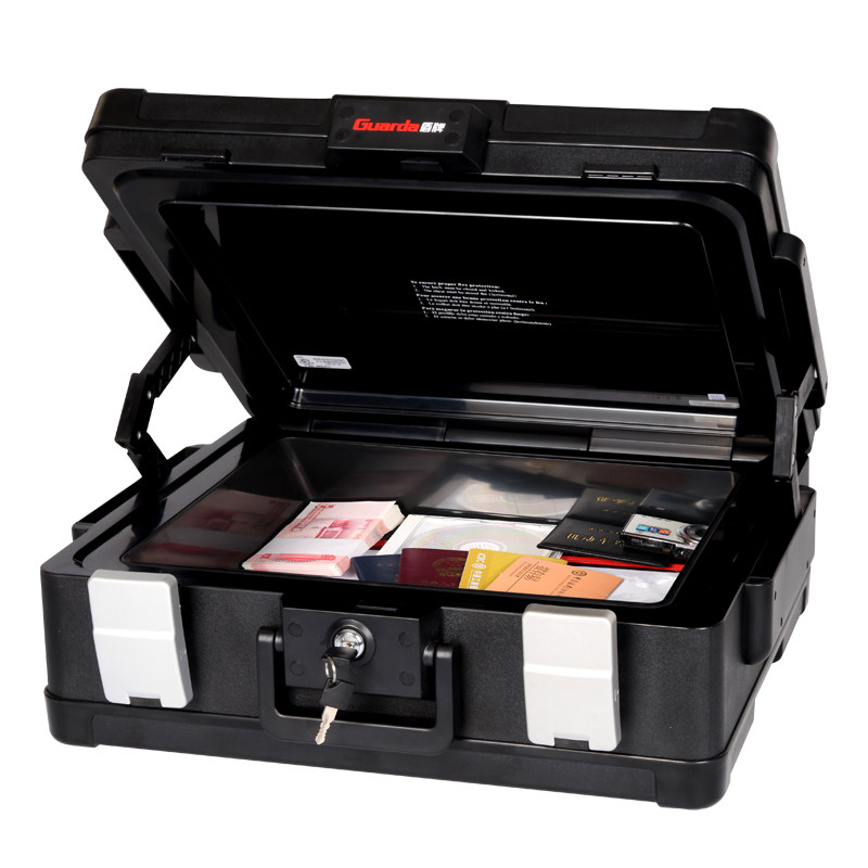 盾牌防火保险箱家用手提便携式防水保险箱微型机械保险柜办公小型a4