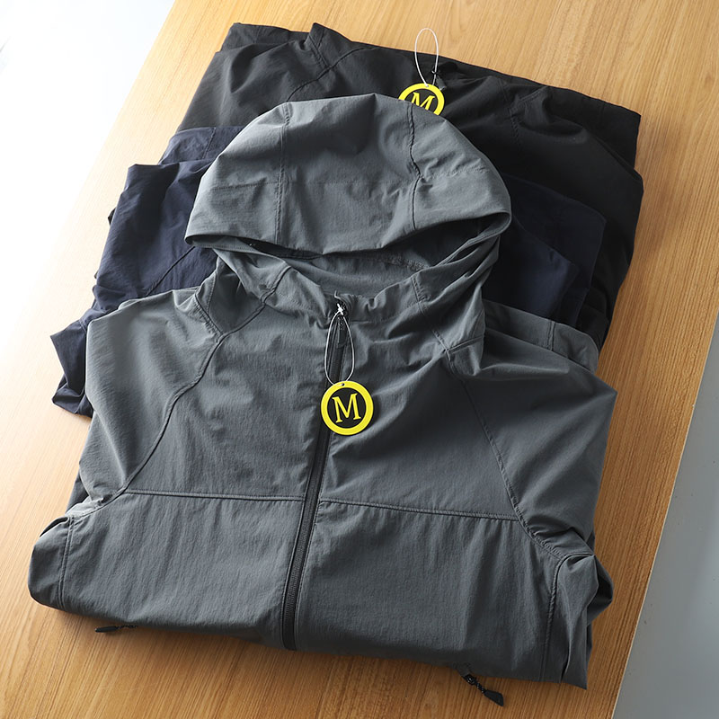 爽滑四面弹！ODM公司货！外贸尾单春秋男士运动休闲连帽夹克外套