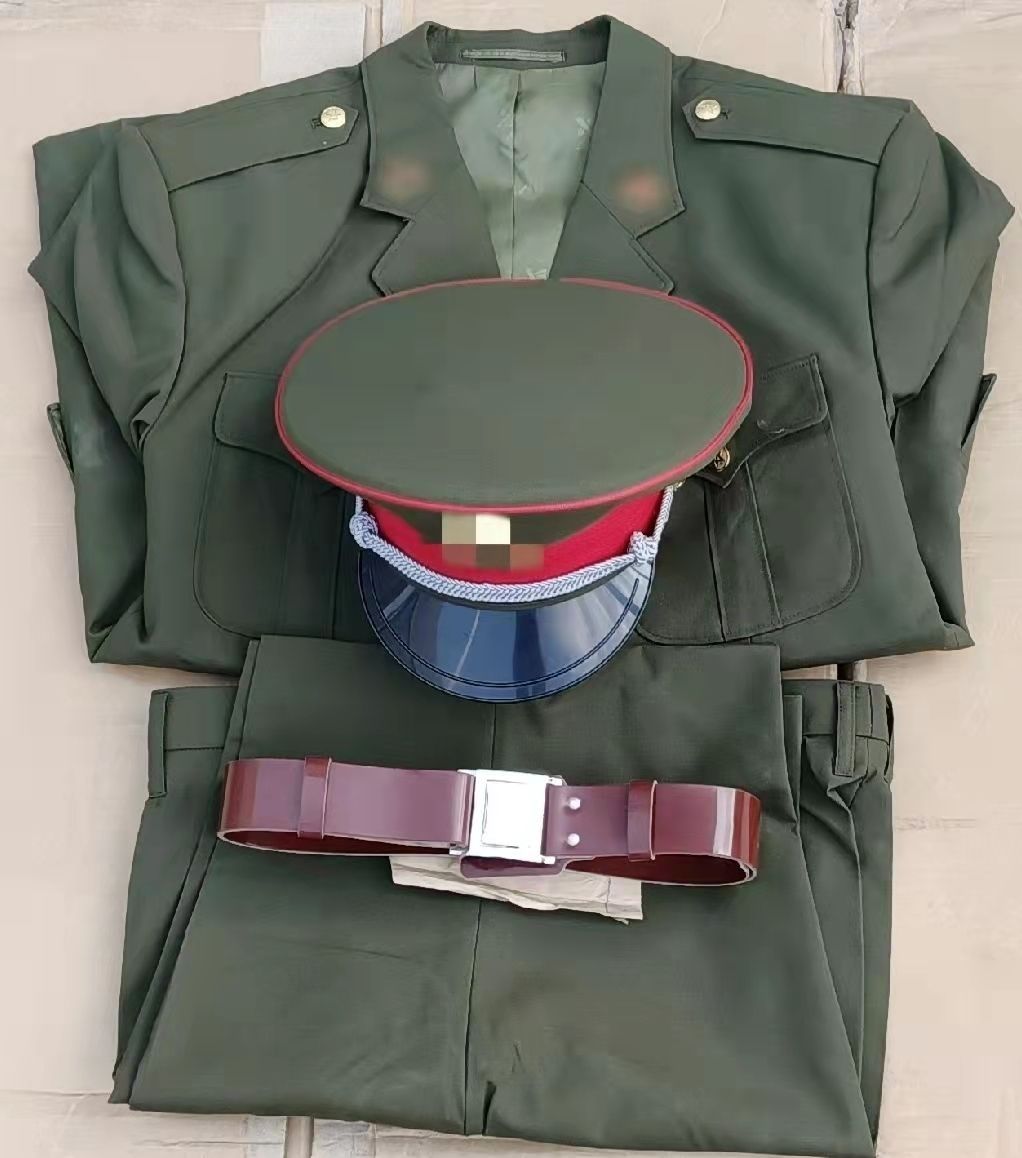 全新库存老款夏季小西装领套装男式凡立丁毛料混纺老式怀旧服装