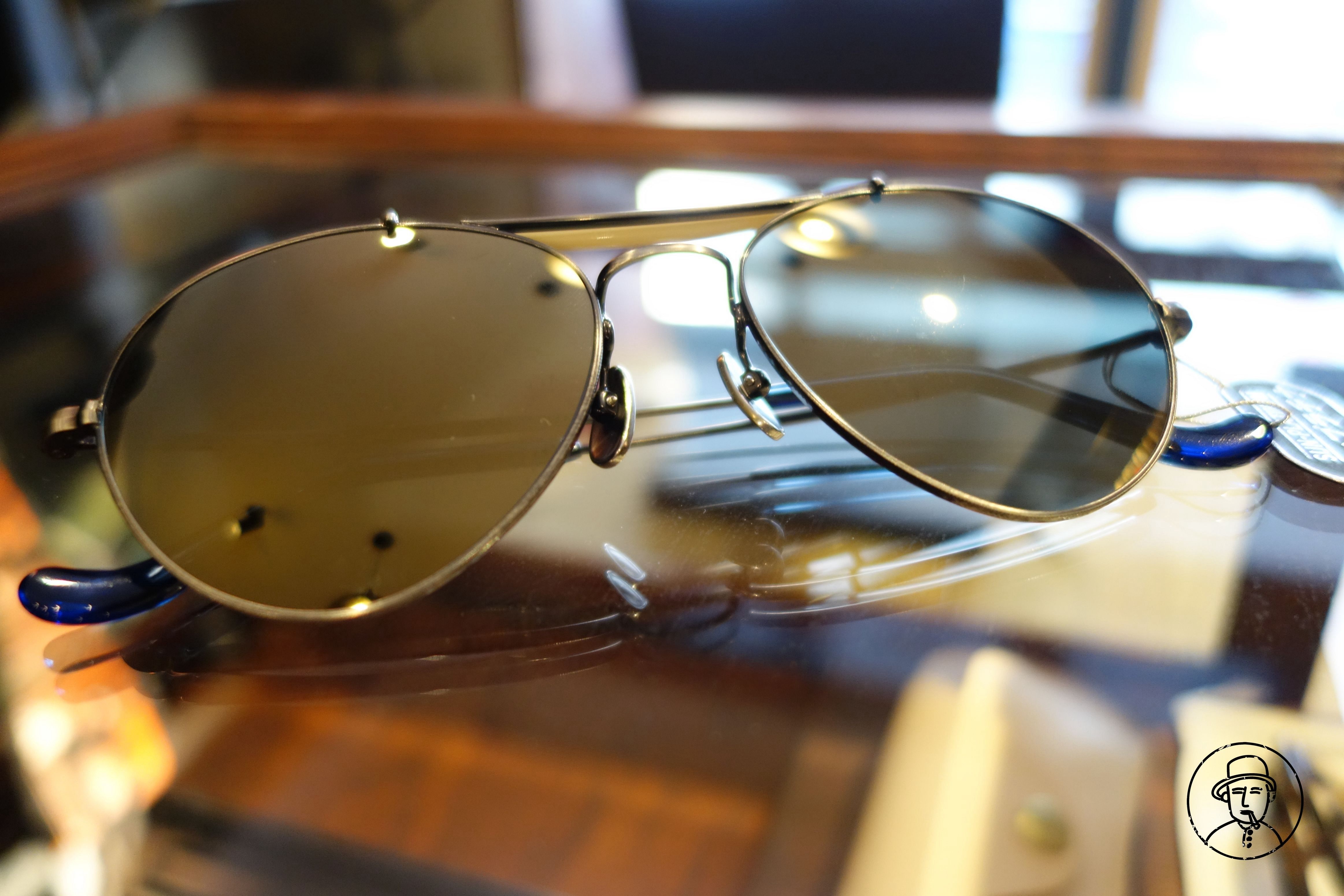 官方授权tvr521pilotaviatorspm日本手工眼镜飞行员眼镜架