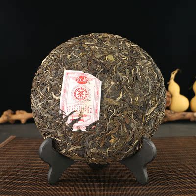 中茶标号水蓝青饼天大红印普洱