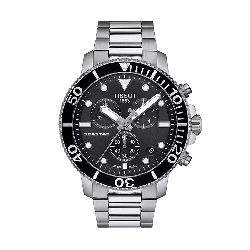 直营天梭tissot海星系列钢带石英男士手表t120.417.11.051.00瑞士腕表