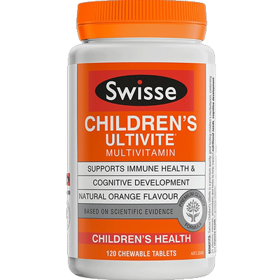 澳大利亚swisse斯维诗儿童复合维生素咀嚼片120片2到12岁