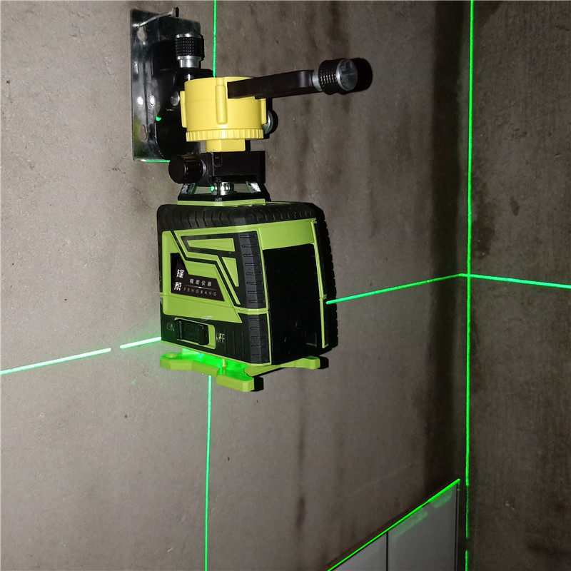 锋帮蓝光红外线水平仪细线绿光自动调平平水仪器水平仪