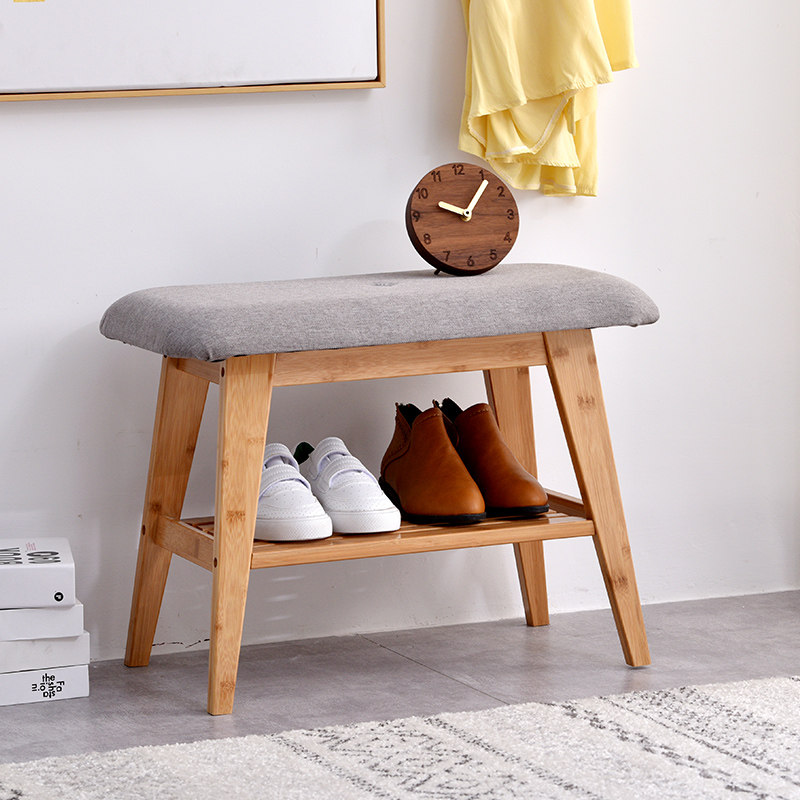 换鞋凳家用门口可坐式小鞋柜试衣间鞋架穿鞋凳子简易北欧风床尾凳