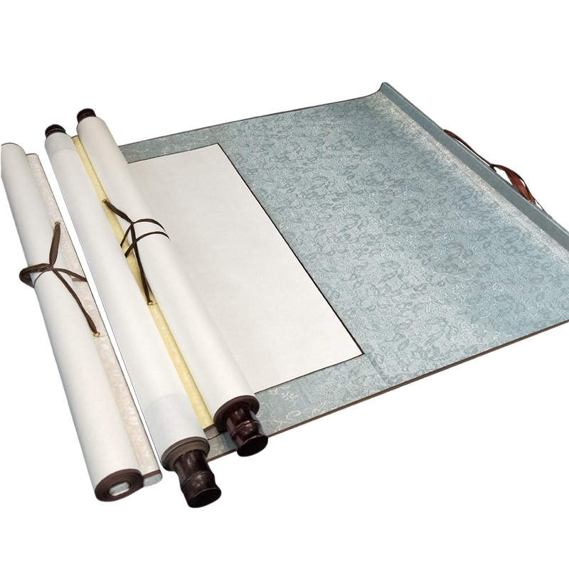 空白卷轴雅涵书法作品定制白纸创作专用书法国画宣纸