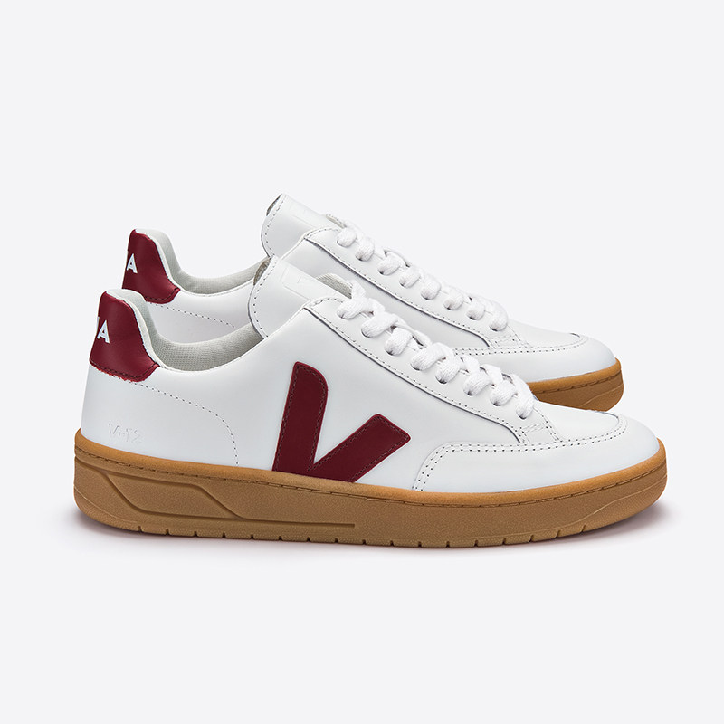 veja官方授权新品立体logo小白鞋皮质棕底环保休闲板鞋