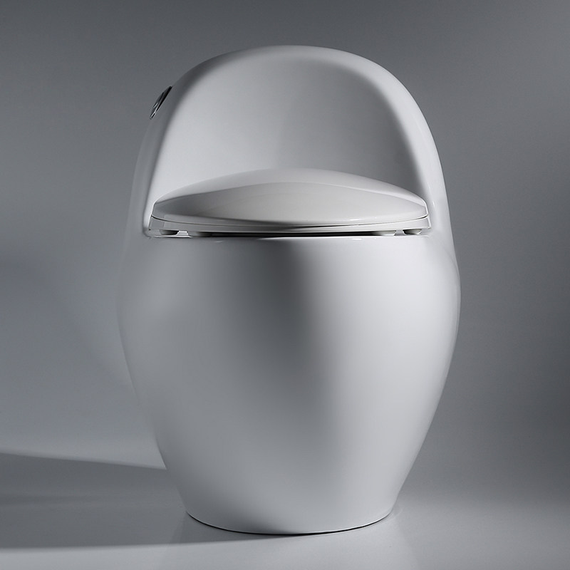 德国博致bozo创意蛋形马桶静音防臭节水坐便器侧按式圆形家用座厕