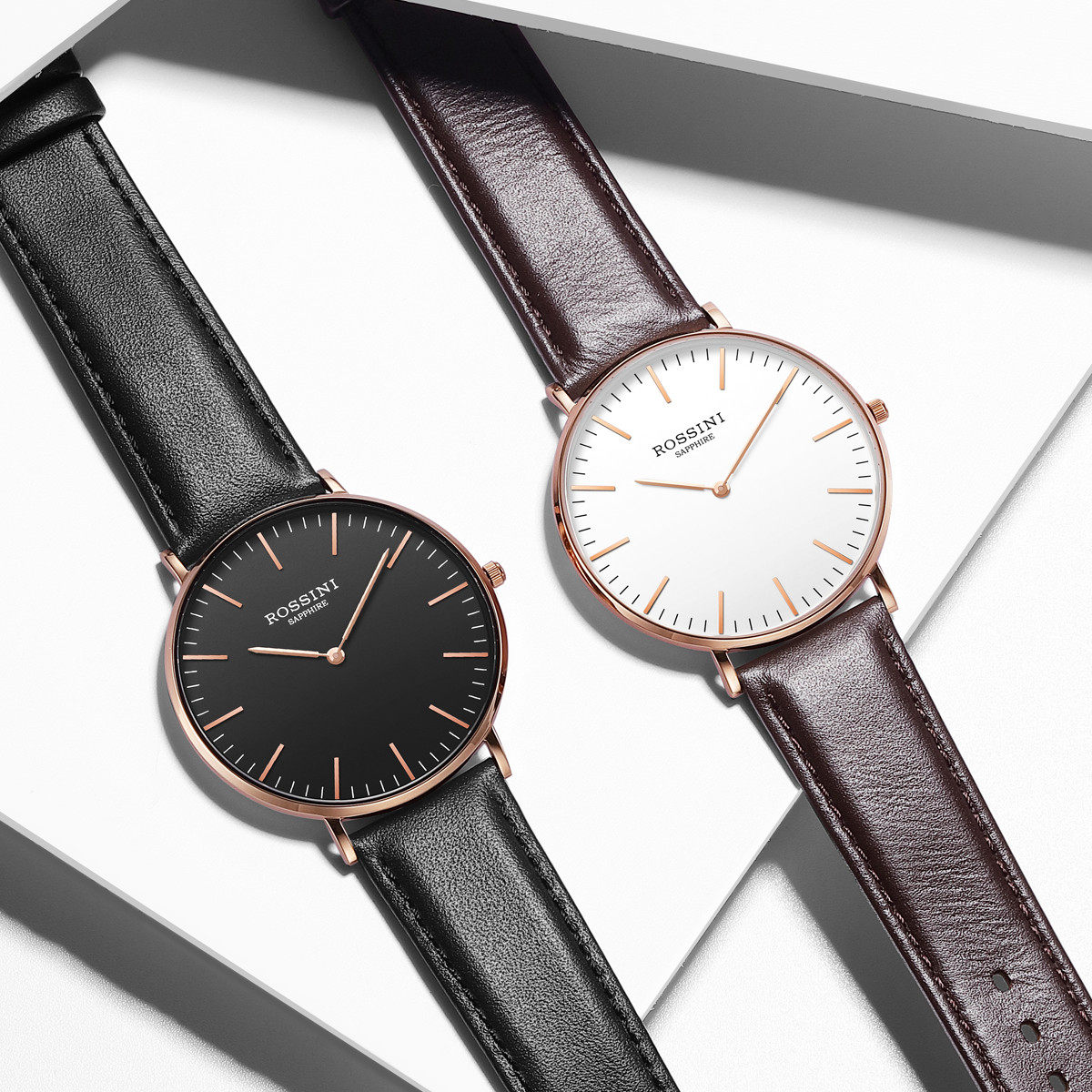 罗西尼手表男表情侣表韩版简约休闲防水时尚表女国产腕表