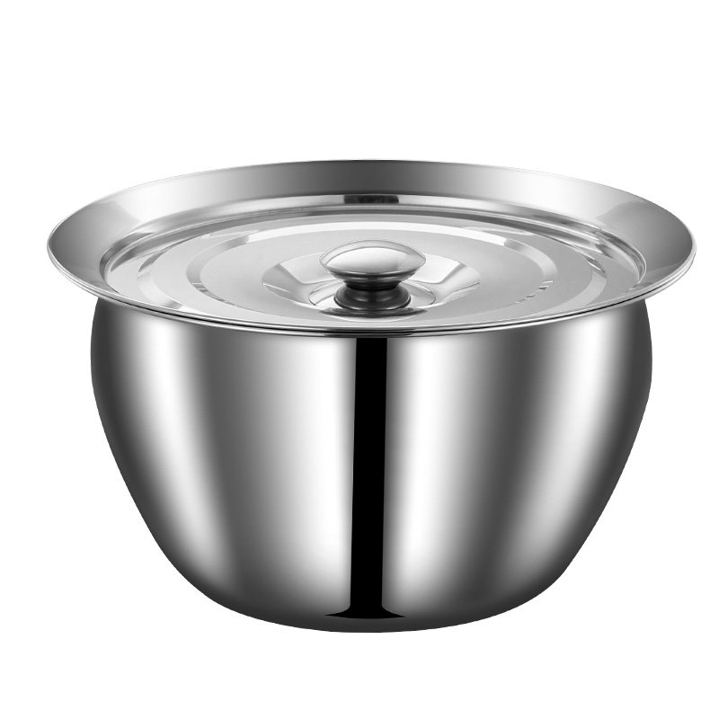 不锈钢油盆厨房装油容器家用猪油盆子带盖商用盆