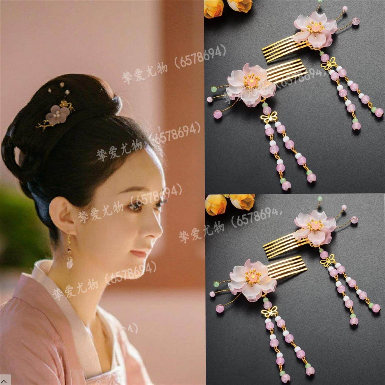 知否日本绿肥红瘦赵丽颖明兰同款发卡花簪汉服配饰发饰