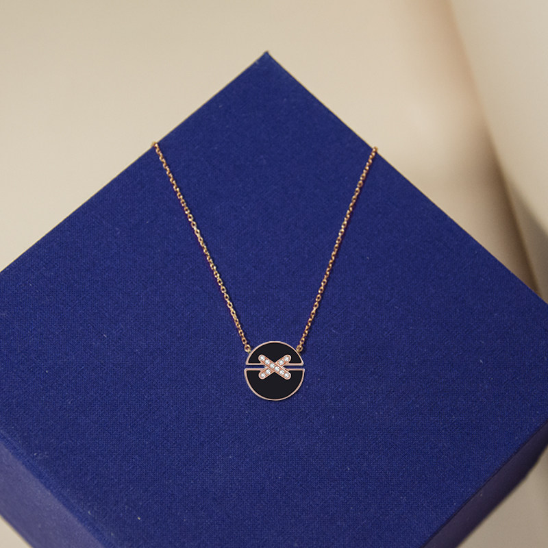 自营chaumet尚美巴黎黎缘一生系列圆缘孔雀石贝母项链