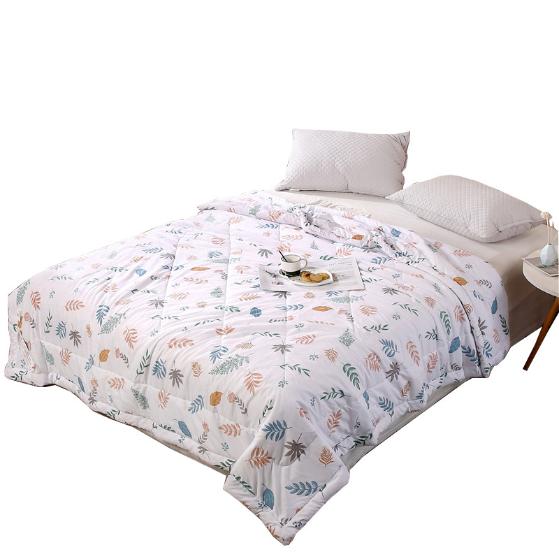 恒发家纺印花丝柔单人夏季被子双人儿童学生化纤被