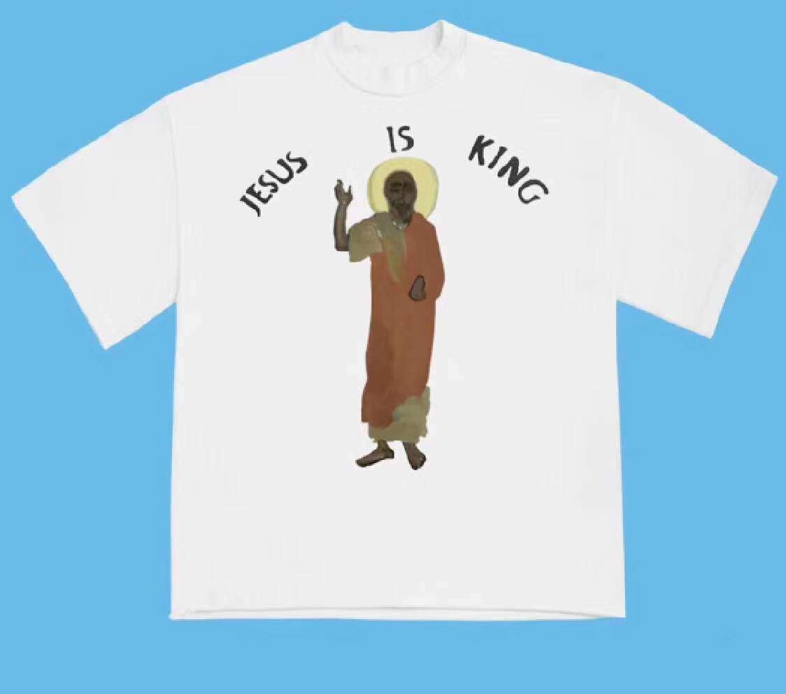 kanyewestjesusiskingtee侃爷新款同款短袖t恤