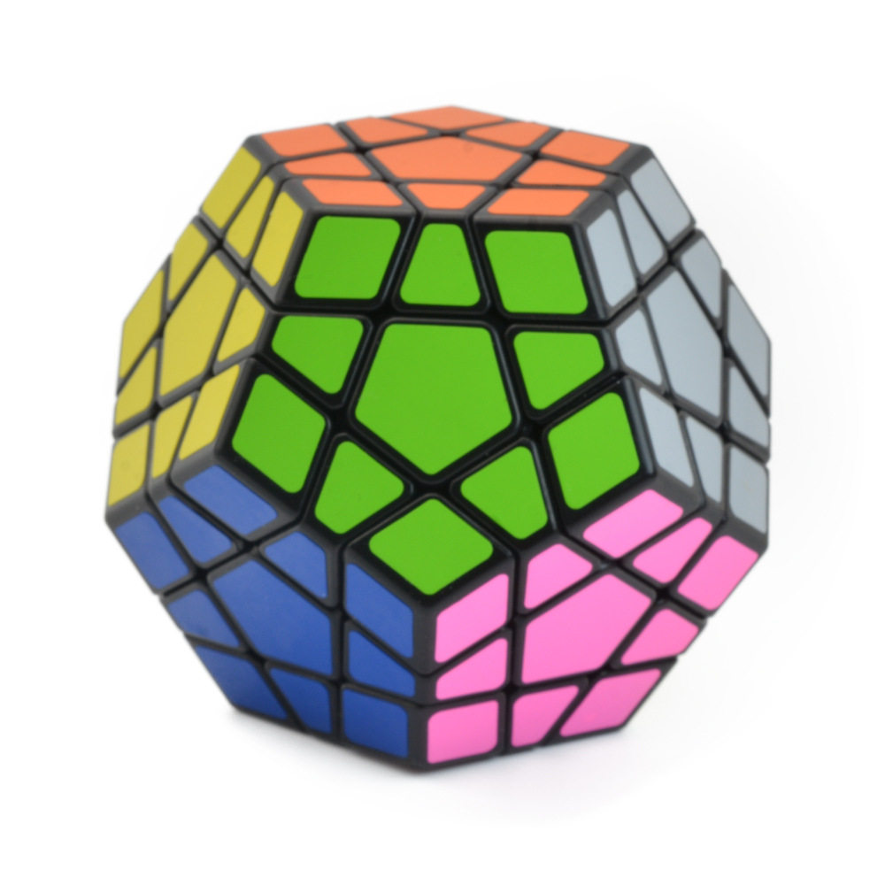 魔方圣手三阶提高高难度十二面体球形顺滑黑色魔方