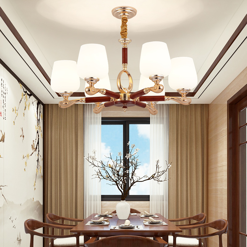 吊灯餐厅国风灯中新款别墅轻奢新中式现代简约客厅吊灯