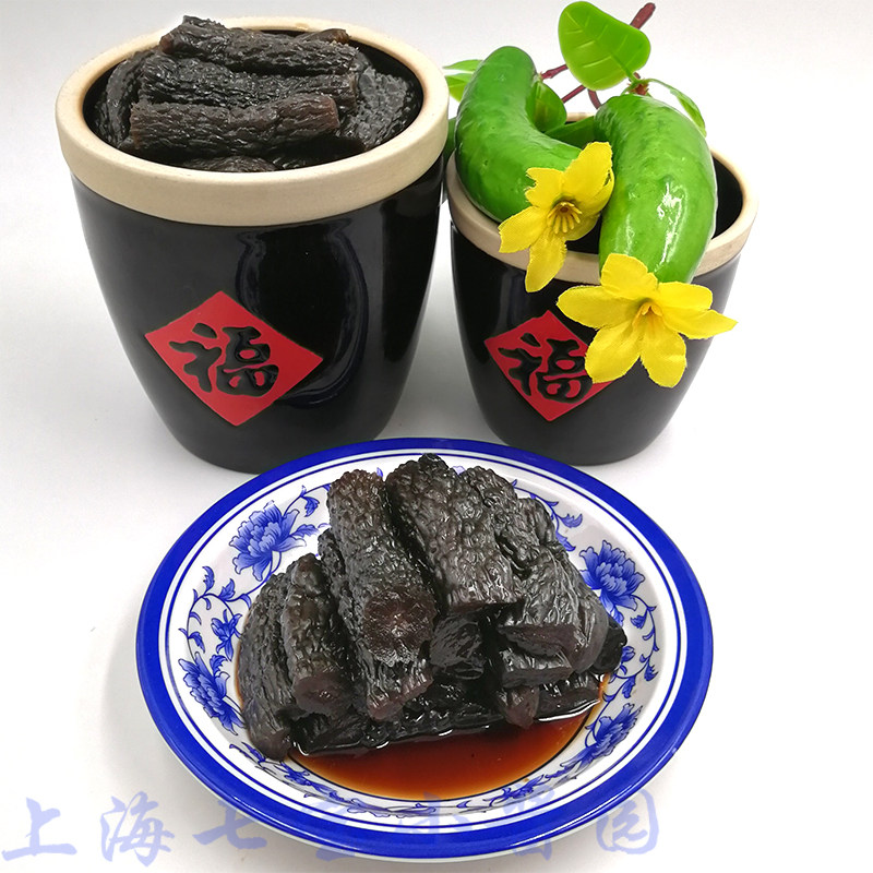 酱瓜中段蜜汁脆甜醇香500g小酱瓜上海三林酱菜系列七宝老街小酱园