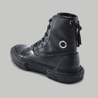 bothprotec高帮帆布鞋百搭潮流休闲鞋拼接酷黑男鞋高帮鞋