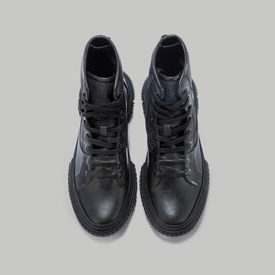 bothprotec高帮帆布鞋百搭潮流休闲鞋拼接酷黑男鞋高帮鞋