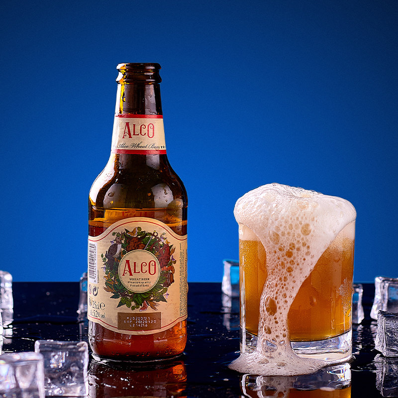 啤酒瓶装临期白啤酒小麦西班牙250ml进口alco阿尔啤酒