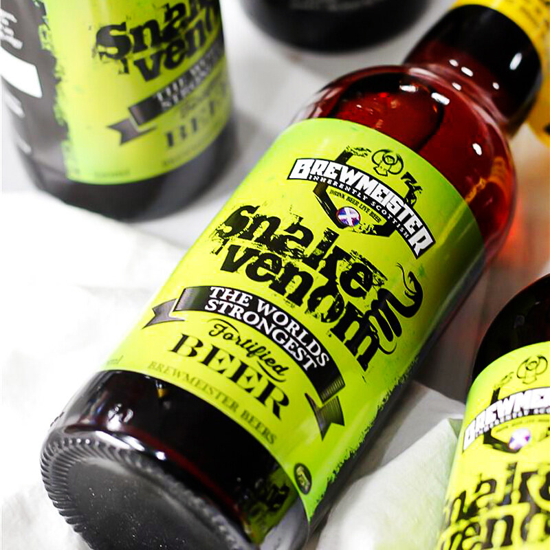 啤酒进口snakevenom蛇毒675度330ml苏格兰烈性精酿啤酒