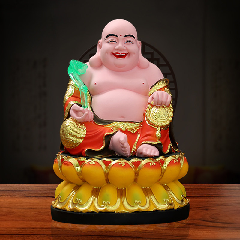 弥勒佛像笑佛乐佛大肚菩萨居家居家客客厅家用摆件