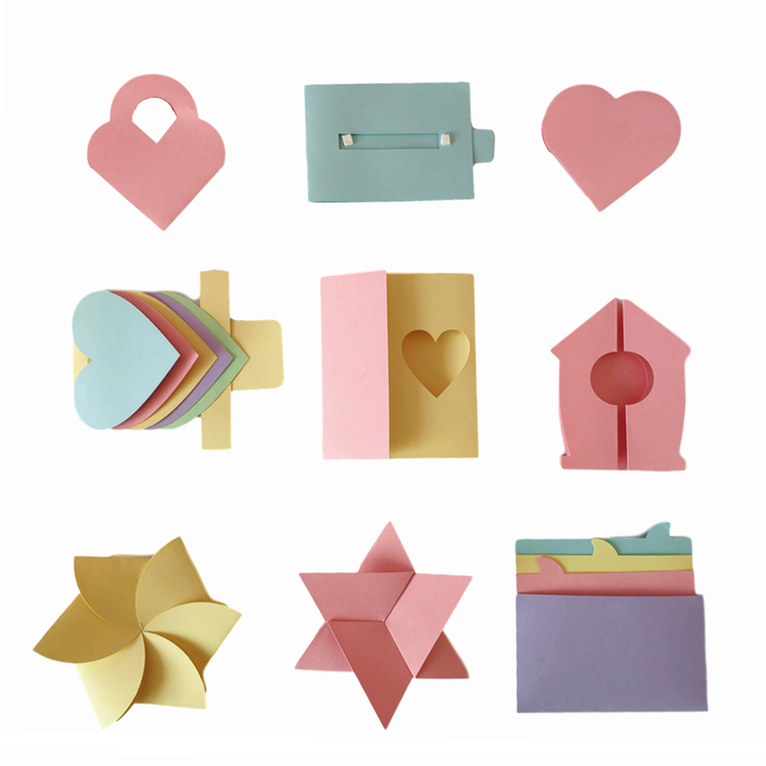 小机关卡相册成长档案创意卡手照片相片折纸贺卡