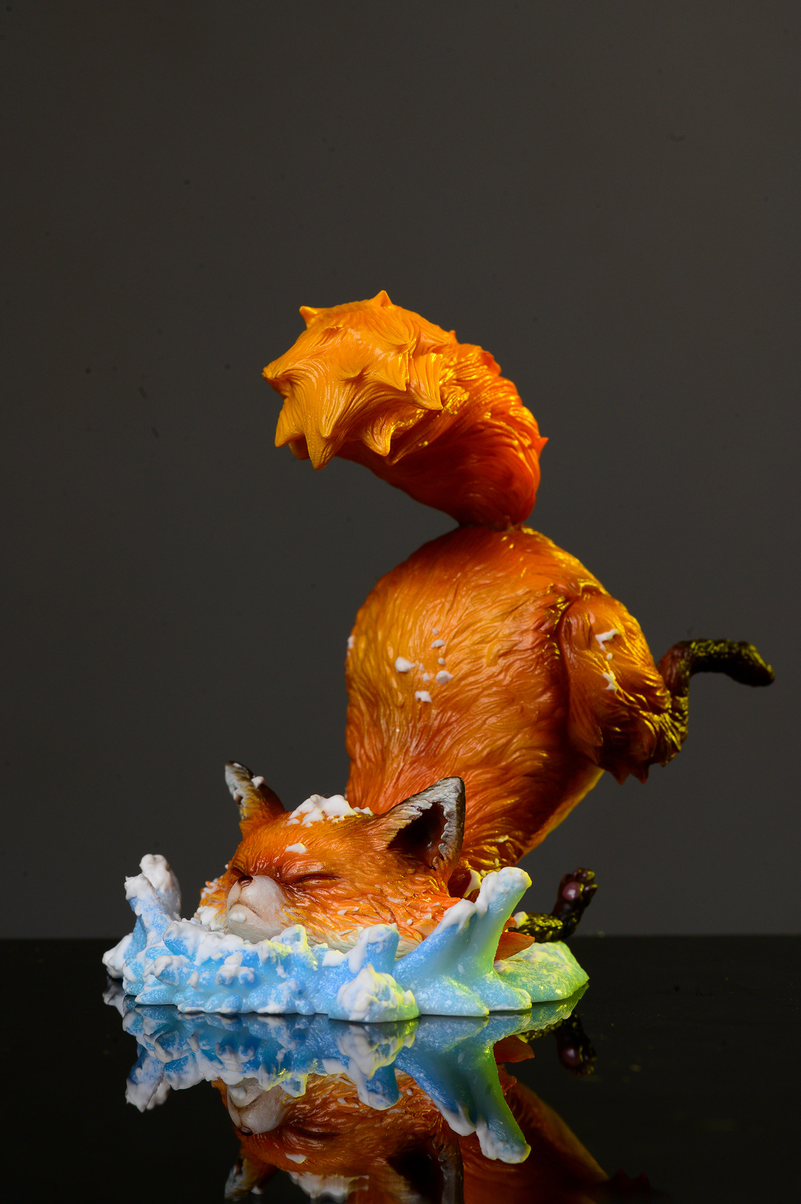 厘米动物星球狒狒熊猫狐狸王子限量手办摆件手办