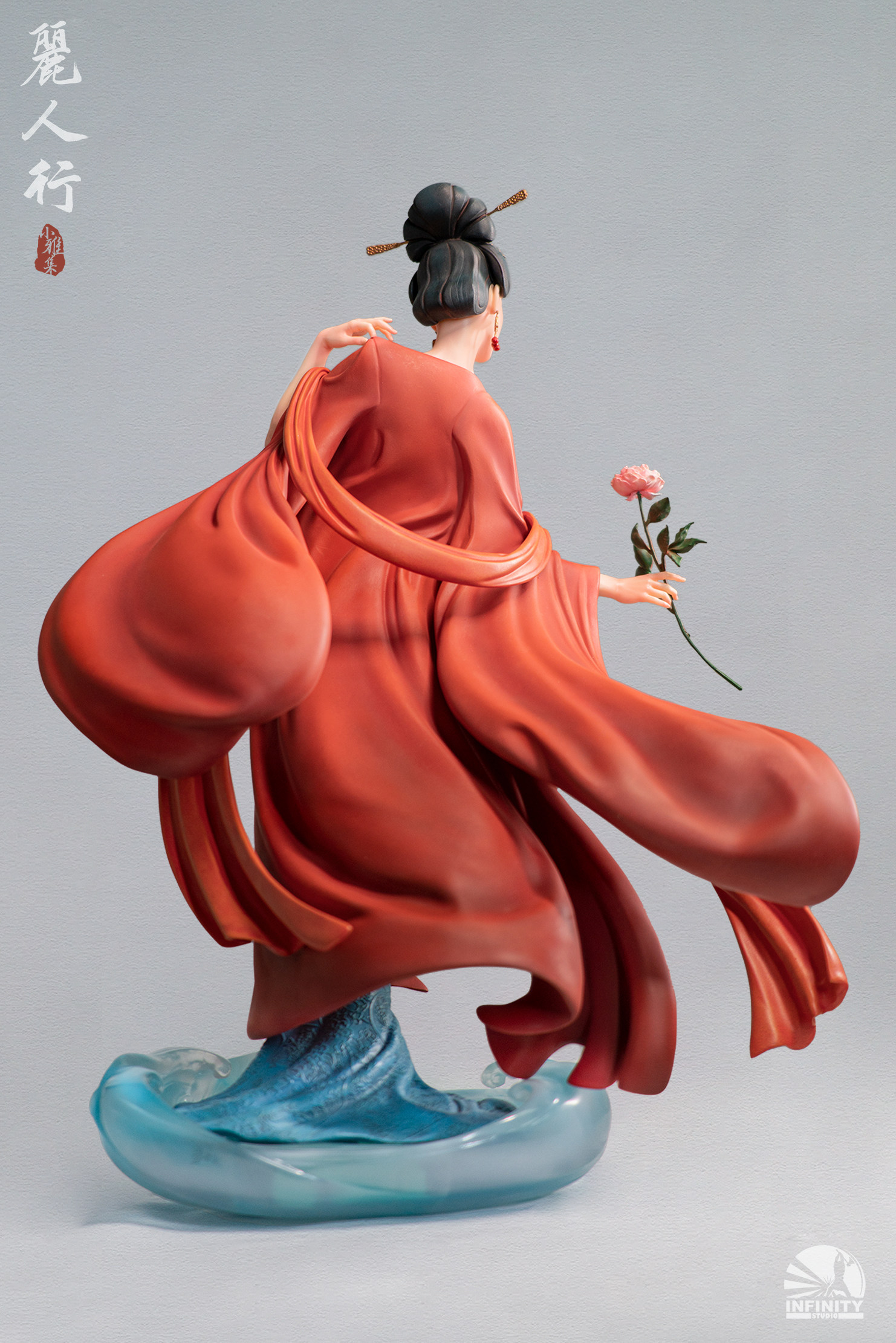 厘米开天丽人人行小雅集中国风唐代仕女雕像手办