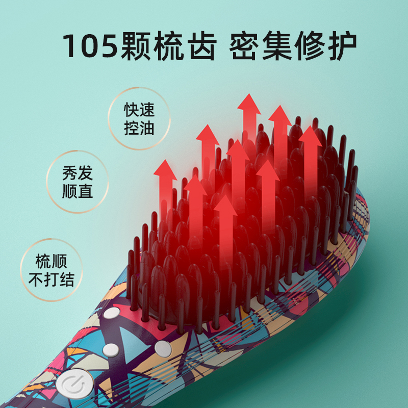 薇新直发梳夹板直发卷发两用卷发棒懒人迷小型不伤发负离子神器女图1