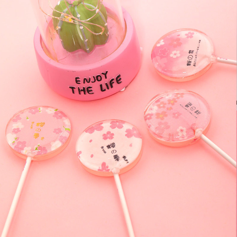 樱花糖果照片糖高颜值网红少女心零食棒棒糖礼物送精美礼盒