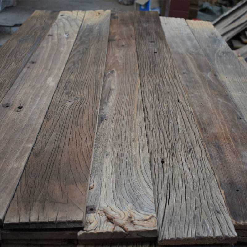 老榆木板风化墙面面板楼梯踏步复古怀旧吊顶吧台