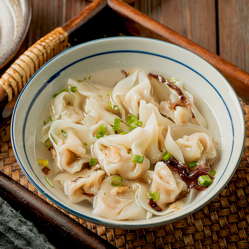 抄手猪肉快煮四川红油手工馄饨小吃速冻半成品水饺