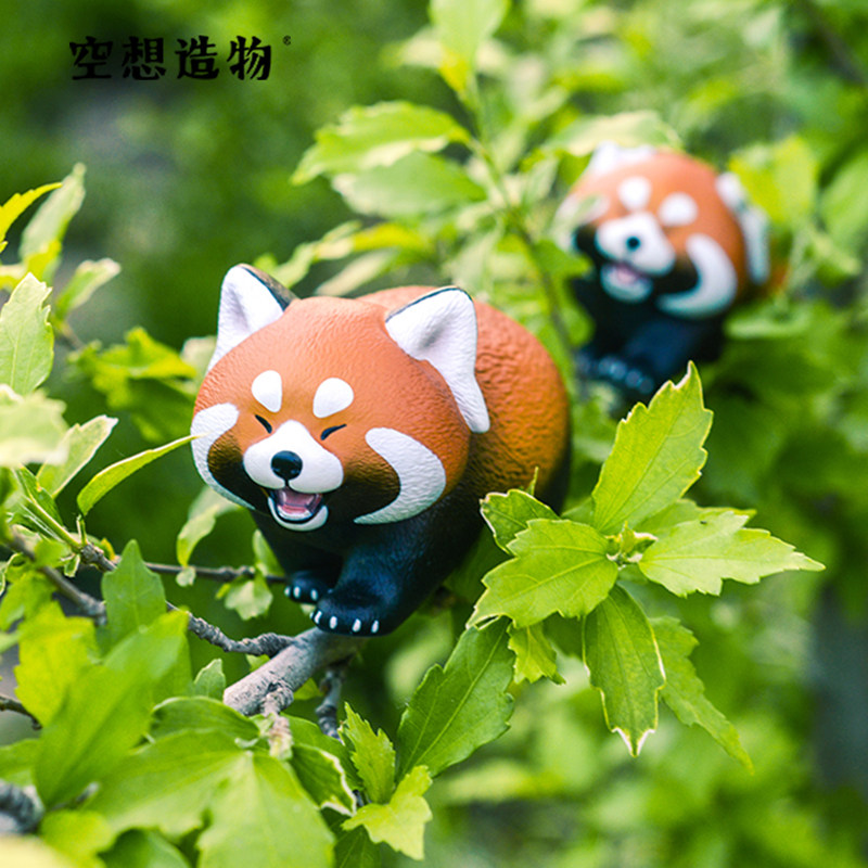 快乐小熊猫手办模型空想造物二马大叔手办