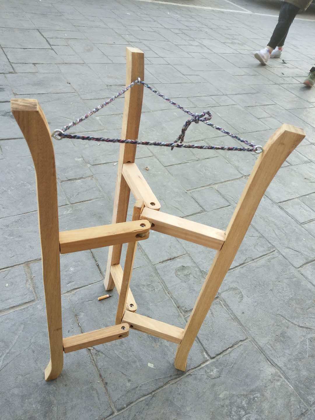 支架板鼓实木椿木榆木京剧大鼓扁鼓架子折叠鼓架