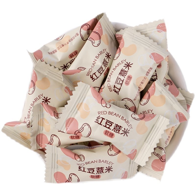 休闲独立包装红豆薏米健脾祛湿薏仁即食软糖传统糖果