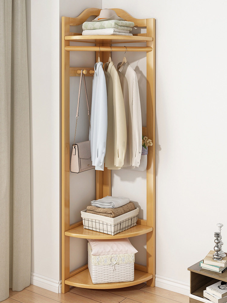 三角衣柜转角拐角小户户型窄省空间北欧次卧衣帽架衣帽架