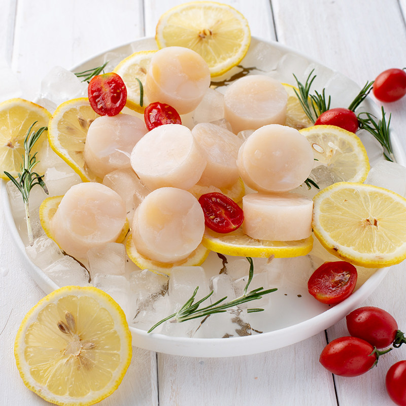 日本北海道帆立贝柱瑶柱干贝特大新鲜野生超大扇贝柱