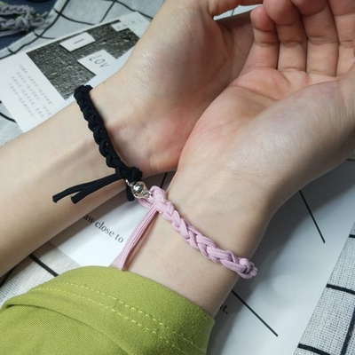 皮筋男朋友可爱不勒手专属皮套手腕简约闺蜜头绳发饰